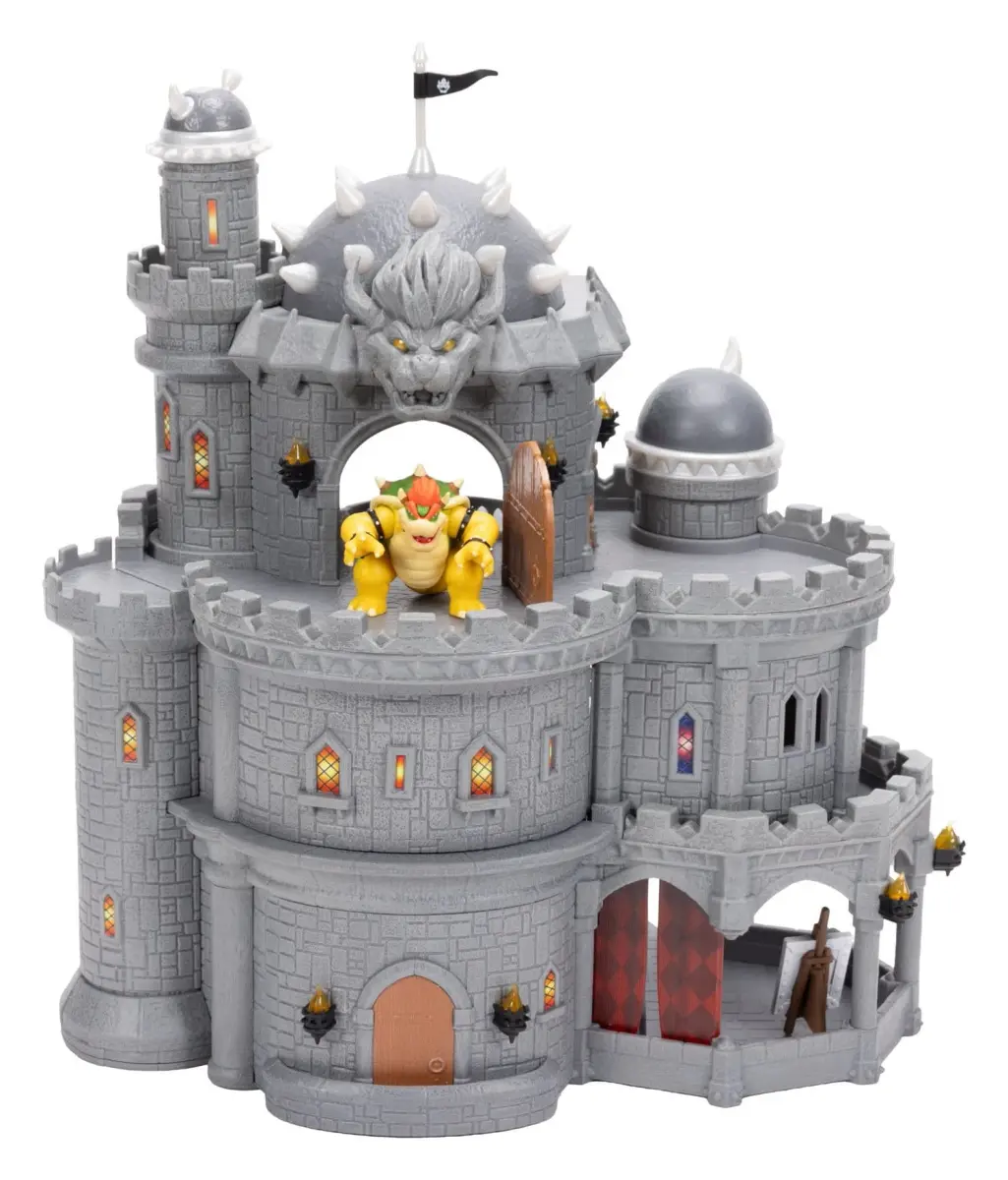 Der Super Mario Galaxy Film Deluxe Playset mit 1 Minifigur Bowsers Schloss