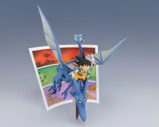 statuetta PVC Figuarts ZERO Son Goku & Supreme Kai, vista 2