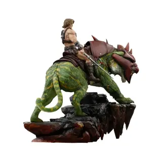 マスターズ・オブ・ユニバース スタチュー 1/10 Art Scale He-Man and Battle Cat 33 cm・画像4