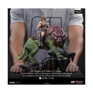 マスターズ・オブ・ユニバース スタチュー 1/10 Art Scale He-Man and Battle Cat 33 cm・画像7