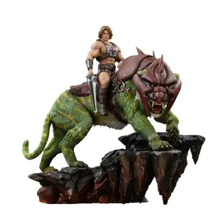 マスターズ・オブ・ユニバース スタチュー 1/10 Art Scale He-Man and Battle Cat 33 cm