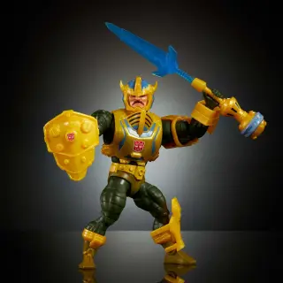 Masters of the Universe x Transformers Figur Bumblebee Armor Man-At-Arms heo European Exclusive 14 cm, Ansicht 7