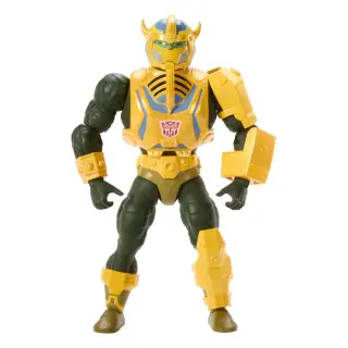 Masters of the Universe x Transformers Figur Bumblebee Armor Man-At-Arms heo European Exclusive 14 cm