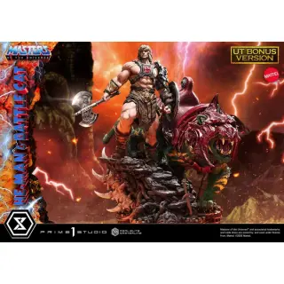 Masters del Universo estatuilla Real Elite Masterline Series 1/4 He-Man & Battle Cat Ultimate Bonus Version 86 cm, vista 2