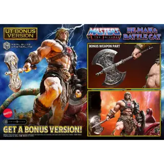 Masters del Universo estatuilla Real Elite Masterline Series 1/4 He-Man & Battle Cat Ultimate Bonus Version 86 cm, vista 3