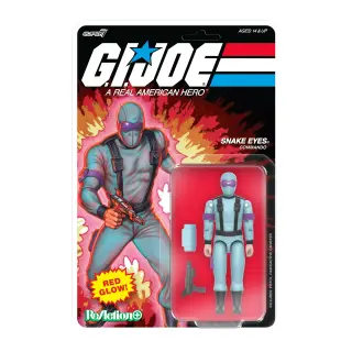 G.I. Joe ReAction+ Wave 6 Snake Eyes (Red Glow, Crystal Poison) 10 cm (Super7), view 2