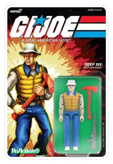 G.I. Joe ReAction+ Wave 9 Deep Six (Comic) (Super7)