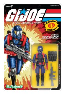 G.I. Joe ReAction+ Wave 9 Cobra Viper Gunner (Super7)