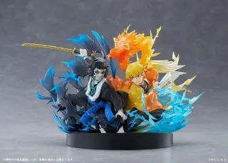 Demon Slayer statue Zenitsu Agatsuma & Kaigaku 15 cm (Aniplex), view 2