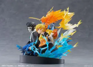 Demon Slayer statue Zenitsu Agatsuma & Kaigaku 15 cm (Aniplex), view 3