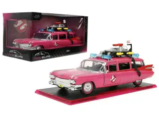 Ghostbusters Ecto-1 pink 1/24 die-cast limited edition variant (Jada Toys), view 5