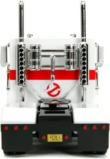 Transformers G1 x Ghostbusters Optimus Prime (deco Ecto-1) Hollywood Rides 1/24 die-cast (Jada Toys), vista 4