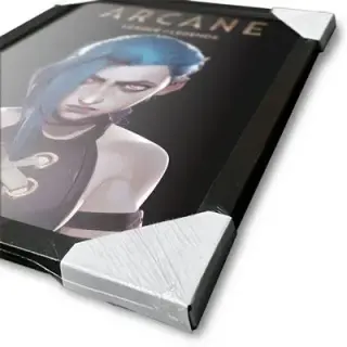 Arcane League of Legends collector print enmarcado Jinx 30 x 40 cm (Pyramid International), vista 3