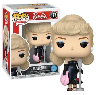 Funko Pop! Retro Toys n°177 Barbie Solo in the Spotlight Glitter 9 cm, view 3