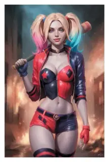 DC Comics Art Print Harley Quinn 41 x 61 cm non encadrée (Sideshow Collectibles)