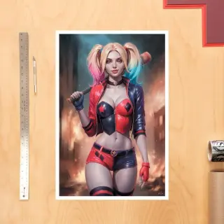 DC Comics Art Print Harley Quinn 41 x 61 cm senza cornice (Sideshow Collectibles), vista 2