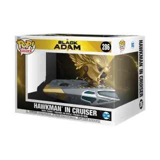 Funko Pop Rides Super Deluxe Black Adam Hawkman in Cruiser, view 2