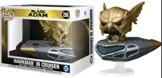 Funko Pop Rides Super Deluxe Black Adam Hawkman in Cruiser, view 3