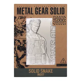 Fanattik Metal Gear Solid 2 Solid Snake Ingot Limited Edition 5,000 copies