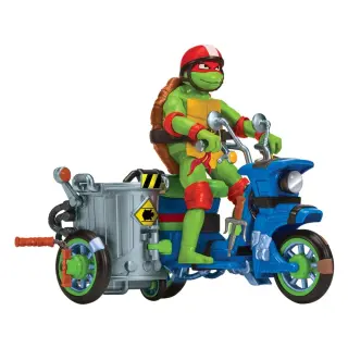 Ninja Turtles : Teenage Years figurine Raphael & Scooter et side-car 11 cm