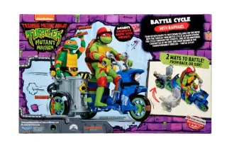 TMNT: Mutant Mayhem figure Raphael & Scooter with side-car 11 cm, view 3