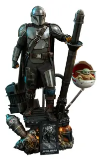 Star Wars The Mandalorian pack 2 figurines 1/4 The Mandalorian & The Child Deluxe 46 cm