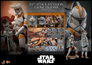 Star Wars: The Clone Wars figure 1/6 212th Attack Battalion Clone Trooper Deluxe Version 30 cm, view 4