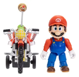 Super Mario Galaxy: La película figura con moto de retrofricción de Mario 6 cm, vista 4