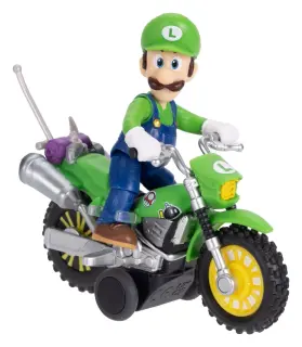 ザ・スーパーマリオギャラクシー・ムービー フィギュア プルバックバイク付き ルイージ 6 cm