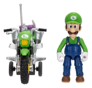 ザ・スーパーマリオギャラクシー・ムービー フィギュア プルバックバイク付き ルイージ 6 cm・画像3