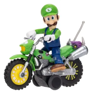 ザ・スーパーマリオギャラクシー・ムービー フィギュア プルバックバイク付き ルイージ 6 cm・画像4