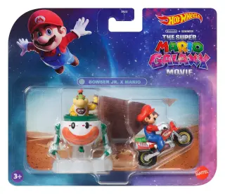 Super Mario Hot Wheels Die-Cast Fahrzeuge 2er-Pack 1/64 Mario & Bowser Jr., Ansicht 6