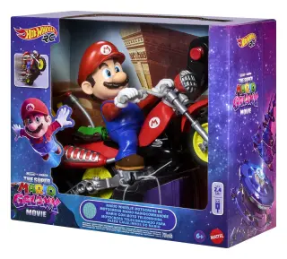 Der Super Mario Galaxy Film Hot Wheels RC-Fahrzeug Mario Wheelie Motocross, Ansicht 3