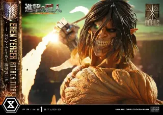 Attack on Titan (TV animation) Ultimate Diorama Masterline Statue Eren Yeager Attack Titan Bonus Version 81 cm, view 12