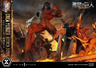 Attack on Titan (TV animation) Ultimate Diorama Masterline Statue Eren Yeager Attack Titan Bonus Version 81 cm, view 3
