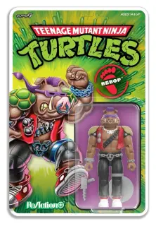 Teenage Mutant Ninja Turtles ReAction+ Figure Wave 02 Bebop, view 2