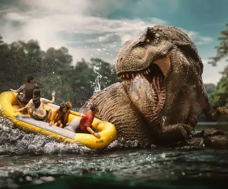 T-Rex River Scene