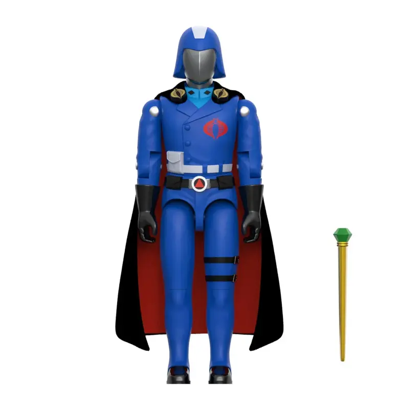 G.I. Joe ReAction+ Wave 6 Cobra Commander (Movie, Black Cape) 10 cm (Super7)