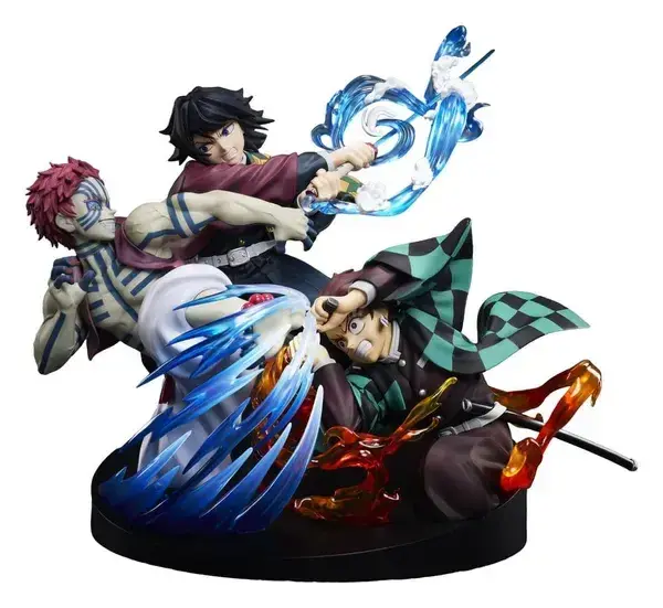 Demon Slayer statuette Tanjiro Kamado & Giyu Tomioka & Akaza 13 cm (Aniplex)