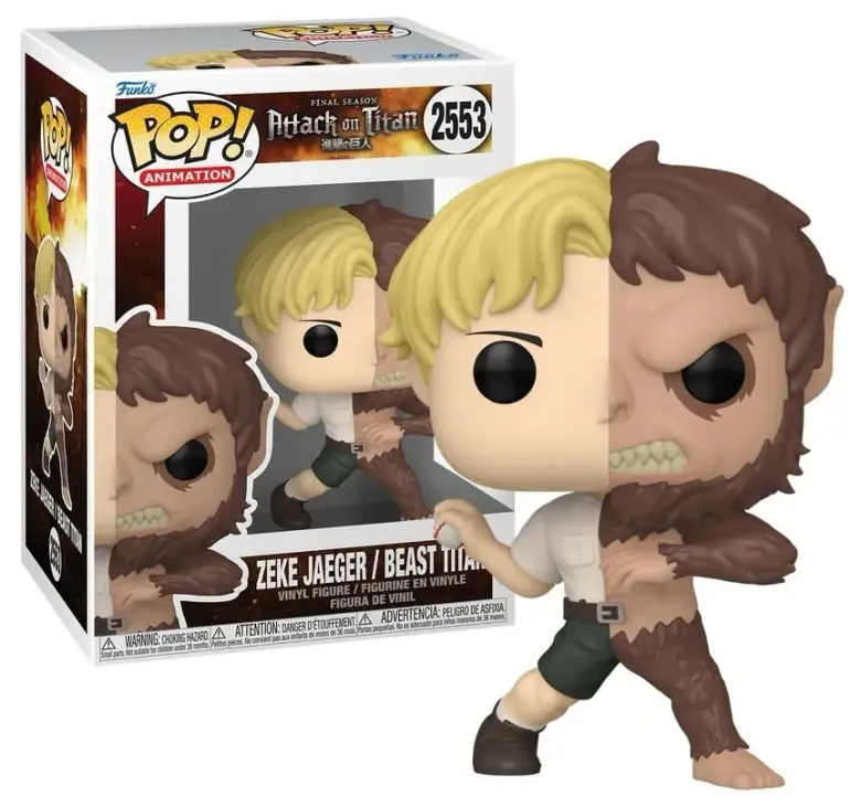 Funko Pop! Animation L'Attaque des Titans Zeke Jäger / Titan Bestial (Split) n°2553 10 cm
