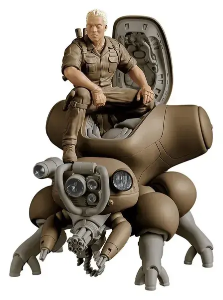 Ghost in the Shell PLAMAX minimum factory MF-95 Batou avec Fuchikoma maquette 1/20 8 cm (Max Factory)