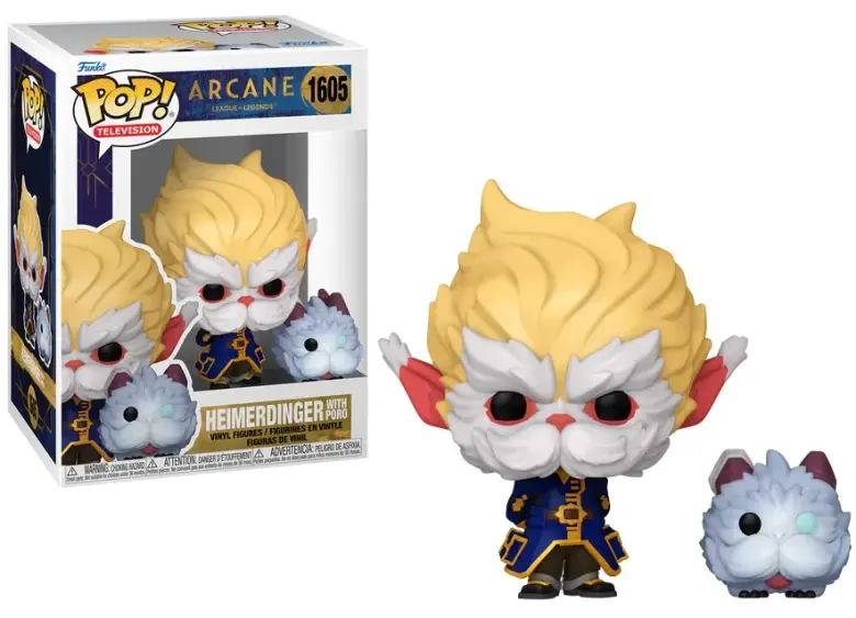 Funko Pop! Arcane League of Legends Heimerdinger avec Poro 9 cm