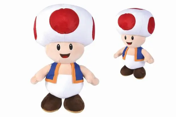 Super Mario - Peluche Toad - 40cm