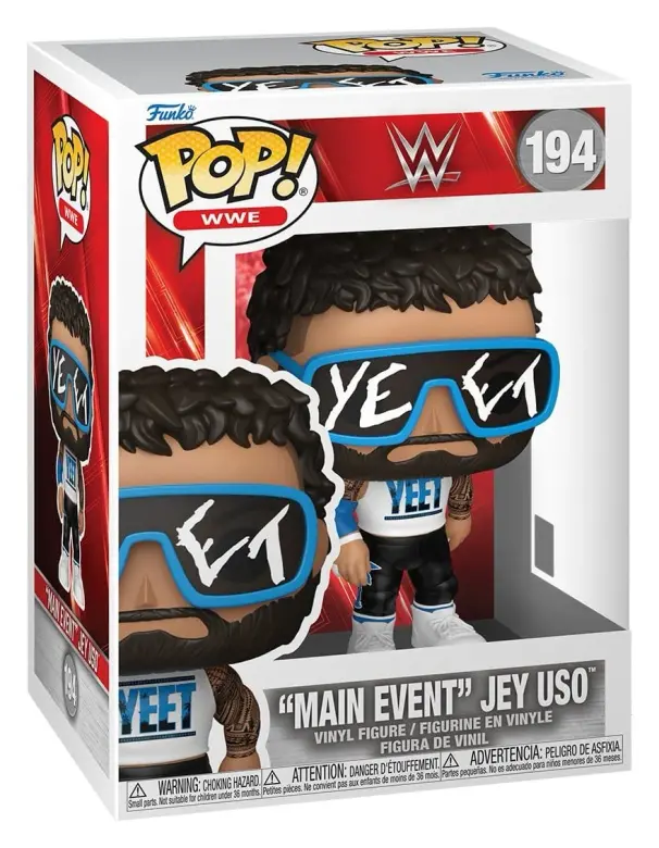 Funko Pop! WWE n°194 « Main Event » Jey Uso 9 cm