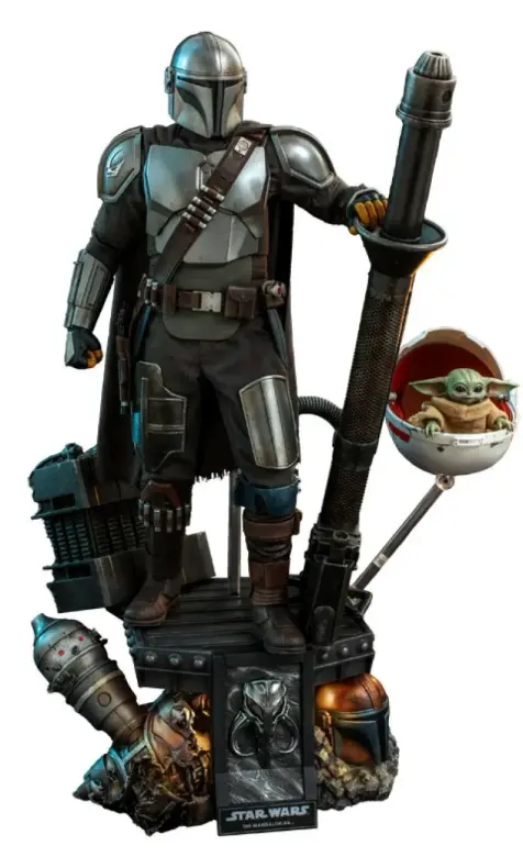Star Wars The Mandalorian pack 2 figurines 1/4 The Mandalorian & The Child Deluxe 46 cm