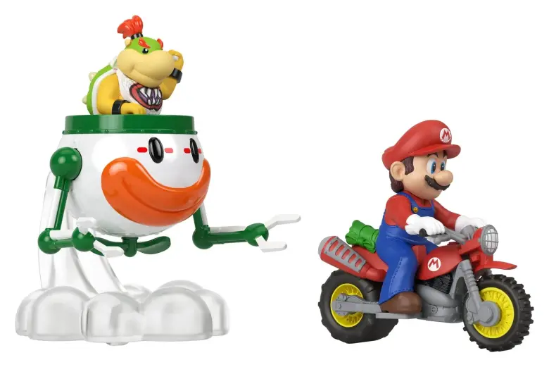 Super Mario Hot Wheels véhicules Die-Cast pack 2 1/64 Mario & Bowser Jr.
