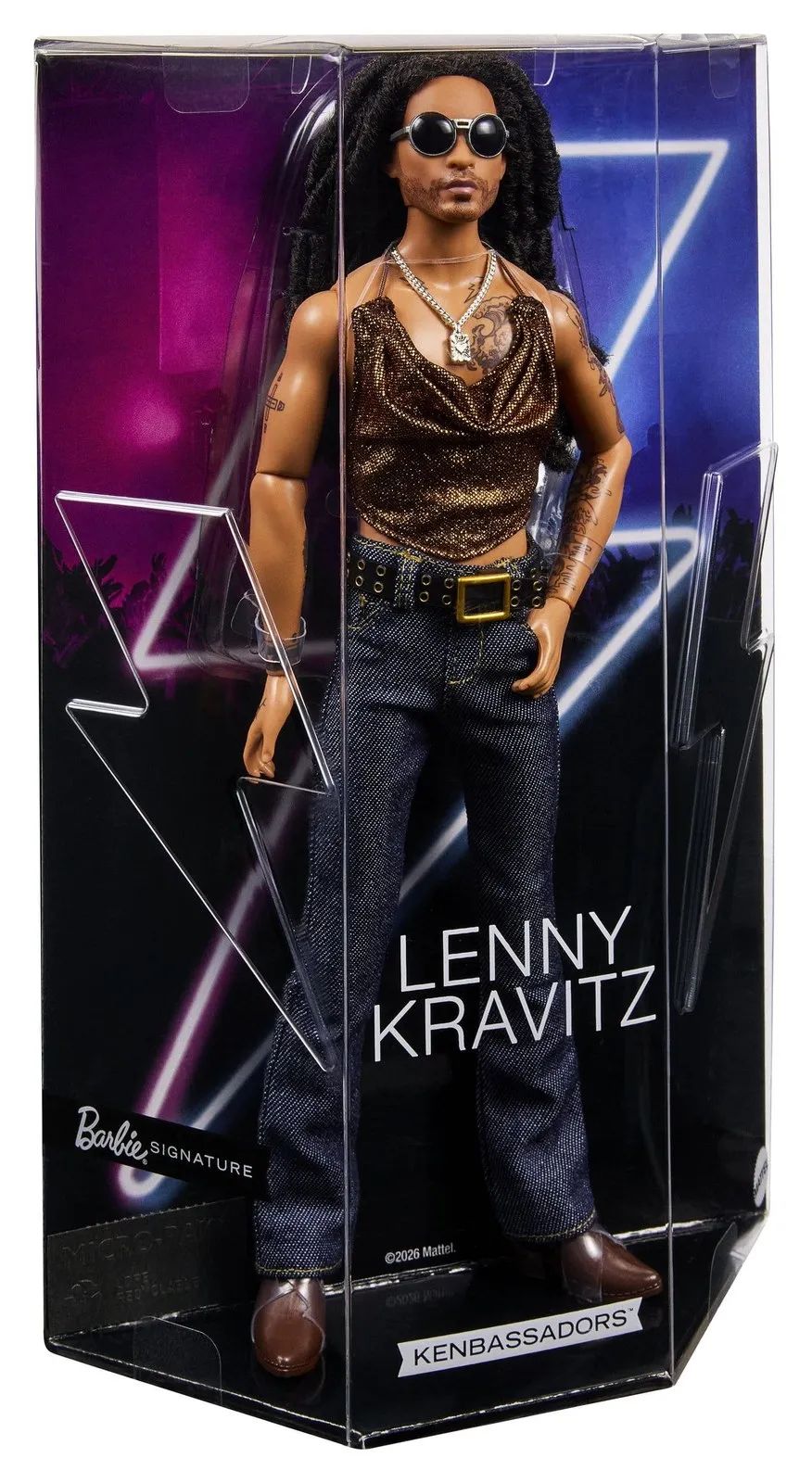 Barbie Signature poupée Kenbassadors Lenny Kravitz (Mattel), vue 3